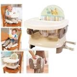 Ghế ăn Summer Deluxe màu ghi