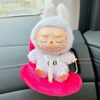 Ghế an toàn búp bê HUBERT, Ghế an toàn Thu nhỏ Labubububudu Doll Ghế sang trọng, Trang trí xe hơi Kawaii Trang trí máy tính để bàn bằng hương liệu Trang trí lỗ thông hơi Quà tặng cho