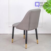Ghế Anita JC-625 Lưng Nệm Bọc Vải Da Simili Cao Cấp, Chân Sắt Sơn Tĩnh Điện Bọc Núm Đồng (QB-NT-GCF06)