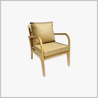 Ghế Armchair Khung Gỗ Bọc Da Nỉ - GA87