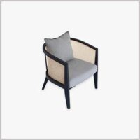 Ghế Armchair Khung Gỗ Bọc Da Nỉ - GA89