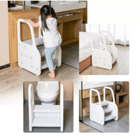 Ghế bậc đứng bếp bằng gỗ - Ghế đứng cao bằng gỗ