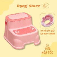Ghế bậc thang cho bé đa năng, ghế kê chân Toilet cho bé để chân bồn cầu gác chân cho bé chống táo bón hình ngộ nghĩnh