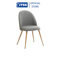 Ghế bàn ăn  JYSK Kokkedal  kim loạipolyester  nhiều màu  R52xS54xC84cm - Xámsồi