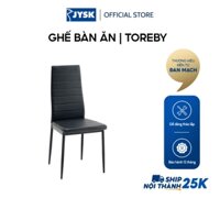 Ghế bàn ăn | JYSK Toreby | kim loại/da PU | đen | R44xS49xC97cm