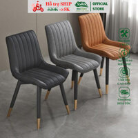 Ghế bàn ăn nhập khẩu, ghế ngồi bàn trang điểm phong cách hiện đại loft sọc 02 HEALHOMES