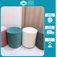 Ghế bàn trang điểm bọc đệm nỉ nhung nhiều màu sắc dễ dàng lựa chọn , Ghế sofa tròn kích thước 35x45cm khung gỗ chắc chắn