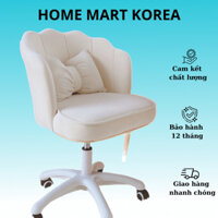 Ghế bàn trang điểm, decor phòng ngủ đệm cao su non ( tặng gối nơ) - HOME MART KOREA