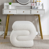 Ghế bàn trang điểm, ghế decor hình chữ S độc đáo bằng vải mềm mịn phong cách Bắc Âu thương hiệu ATP