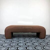 Ghế Băng Dài Chữ U NÂU, Ghế Chờ Sofa Mini 100x30x30CM - Bọc Mút Dày Dặn - ĐỔI TRẢ TRONG VÒNG 3 NGÀY