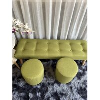 Ghế  băng dài, ghế băng chờ, ghế sofa chân gỗ