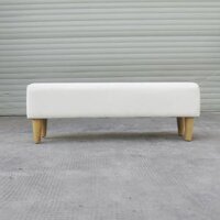 Ghế Băng Dài , Ghế Chờ, Ghế Sofa Mini Màu Trắng  80x30x35CM - Bọc Mút Dày Dặn - HOÀN TIỀN 100%