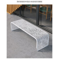 Ghế băng dài họa tiết ren nghệ thuật decor phòng khách, phòng ngủ, phòng thay đồ, studio, shopping center Bắc Âu cao cấp