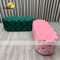 Ghế Băng Dài sofa Nhún Bầu Dục Size 1M2 Phong Cách Hiện Đại (Có Sẵn)