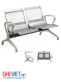 Ghế băng inox 02A BC2-2I
