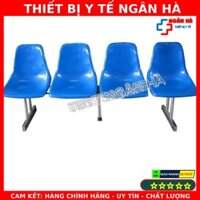 Ghế Băng Nhựa Cho Spa. Phòng Khám Bệnh Viện (4 Ghế) - Ib Shop Nhé