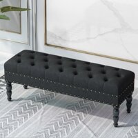 Ghế Băng Sofa - Ghế Chờ Dài Đa Năng- Bọc Nỉ Nhung Hoặc Da Chân Gỗ Cao Cấp - Nội Thất Nhà Mây - Phong Cách Tân Cổ Đi