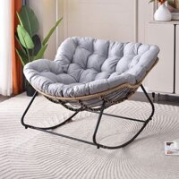 Ghế Bập Bênh Đan Mây  Ghế Nghỉ Trưa Thư Giãn Ban Công Phòng Khách Ghế Tựa Cho Người Lớn Và Trẻ Em Ghế Sofa Lười