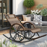 Ghế Bập Bênh Ghế Tựa Cho Người Lớn Ghế Mây Cho Người Già Bập Bênh Ban Công Ghế Mây Ngủ Trưa Ngoài Trời Thư Giãn Cho Ngườ