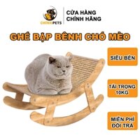 Ghế bập bênh Giường thư giãn bập bênh cào móng chó mèo bằng sợi Salu dẻo dai chắc chắn (BED17)