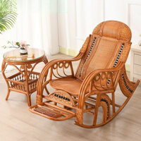 Ghế Bập Bênh Mây Tự Nhiên Cho Người Già Ban Công Ghế Tựa Phòng Khách Trong Nhà Ghế Mây Lắc Lư Nhỏ Cho Người Lớn Thư Giãn