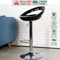 Ghế Bar, Ghế trang Điểm Bằng Nhựa Khoét lỗ xoay được 360 độ và cao từ 60-80cm/ HEALHOMES