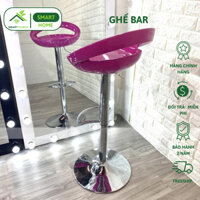 Ghế Bar SMARTHOMES Ghế trang Điểm Bằng Nhựa Khoét lỗ xoay được 360 độ và cao từ 60-80cm