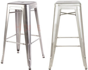 Ghế bar Tolix H Stool mạ kẽm