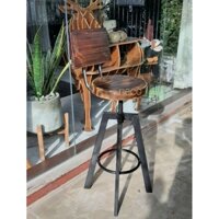 Ghế bar xoay tựa chân sắt