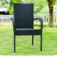 Ghế baso đan dây nhựa giả mây giá rẻ tại xưởng