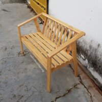 Ghế bench ghế dài có tựa lưng gỗ thông pallet 120x40cm kiểu 1