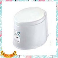 Ghế bô, bệ toilet vệ sinh di động bằng nhựa trắng