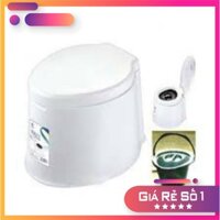 Ghế bô, bệ toilet vệ sinh di động bằng nhựa trắng