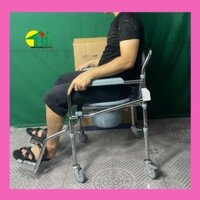 Ghế Bô Vệ Sinh Cho Người Gìa lucass GX-300, Có Bánh Xe,Có Để Chân, Gấp Gọn