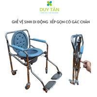Ghế bô vệ sinh cho người già có bánh xe cao cấp bệ ngồi nắp rời OneX