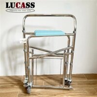 Ghế bô vệ sinh có bánh xe hỗ trợ người bệnh, ghế bô chính hãng Lucass G696, Gx300 {Ship Hỏa tốc tại Hà Nội}