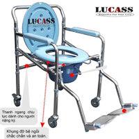Ghế bô vệ sinh có gác chân Lucass GX300
