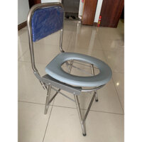 Ghế Bô Vệ Sinh Giá Rẻ Loại Nhỏ Cho Người Già, Bà Bầu - Khung Thép Chắc Chắn - Mặt Ngồi Nhựa -Gấp Gọn