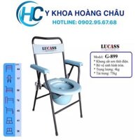 Ghế Bô Vệ Sinh Không Bánh Xe, Khung Sơn, Bô Tròn Lucass G-899 G899 Tiêu Chuẩn Mỹ