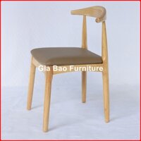 Ghế bull cafe chân gỗ sang trọng, Ghế đầu bò