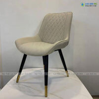 Ghế cafe, ghế ăn nhẹ, ghế tiếp khách bọc da chân sắt Loft trám LA28AA