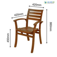 Ghế cafe gỗ có tay đẹp Valley 2