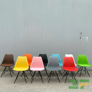 Ghế cafe sắt sơn tĩnh điện có tựa lưng và nệm GCF063