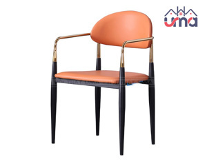 Ghế cafe sắt sơn tĩnh điện lưng vòm có nệm GCF031