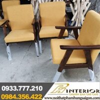 Ghế cafe sofa gỗ thanh lý