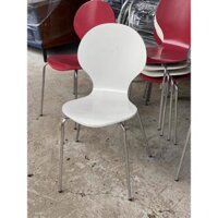 GHẾ CAFE/GHẾ GỖ CHÂN INOX TRẮNG - THANH LÝ