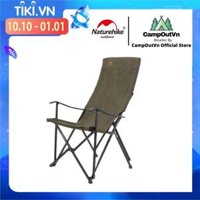 Ghế cắm trại Campingmoon cắm trại dã ngoại du lịch xếp gọn tay cầm sang trọng glamping thoáng khí F-1003C-H A248 - Màu Xanh Lính