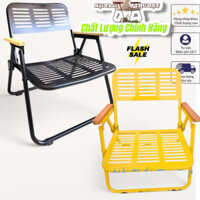 Ghế Camping CNC gấp gọn tay gỗ siêu bền, sơn điện