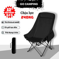 Ghế Camping Gấp Ghế Mặt Trăng Ghế Thư Giãn Siêu Bền Kèm Túi Đựng Tiện Lợi Dễ Mang Theo