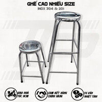 Ghế cao Inox - Ghế Thắp Nhang Inox - Ghế Quét Mạng Nhện Inox 304 & 201